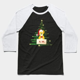 merry christmas tree cute santa bear Baseball T-Shirt